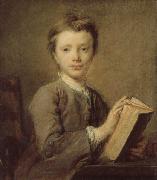 PERRONNEAU, Jean-Baptiste A Boy with a Book oil painting reproduction
